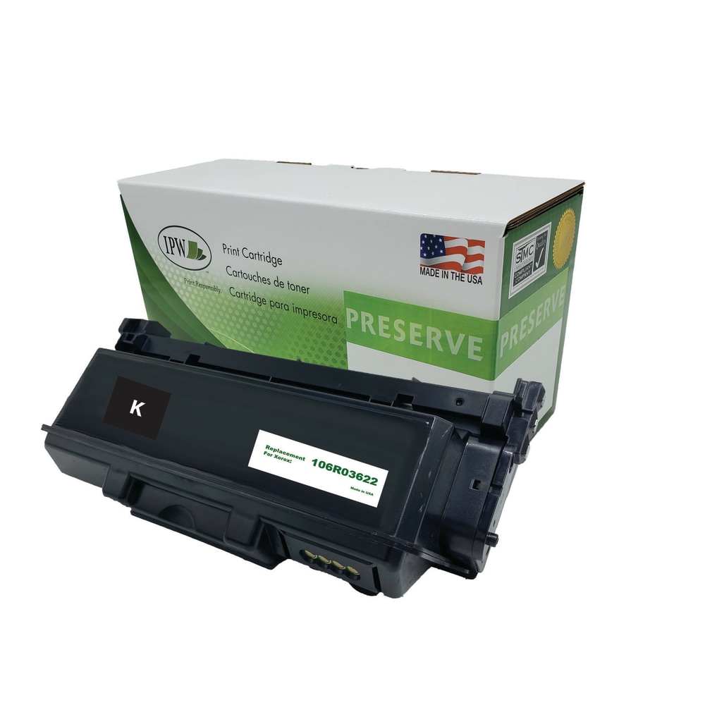 IPW Preserve Remanufactured Black Toner Cartridge Replacement For Xerox 106R03622, 106R03622-R-O MPN:106R03622-R-O