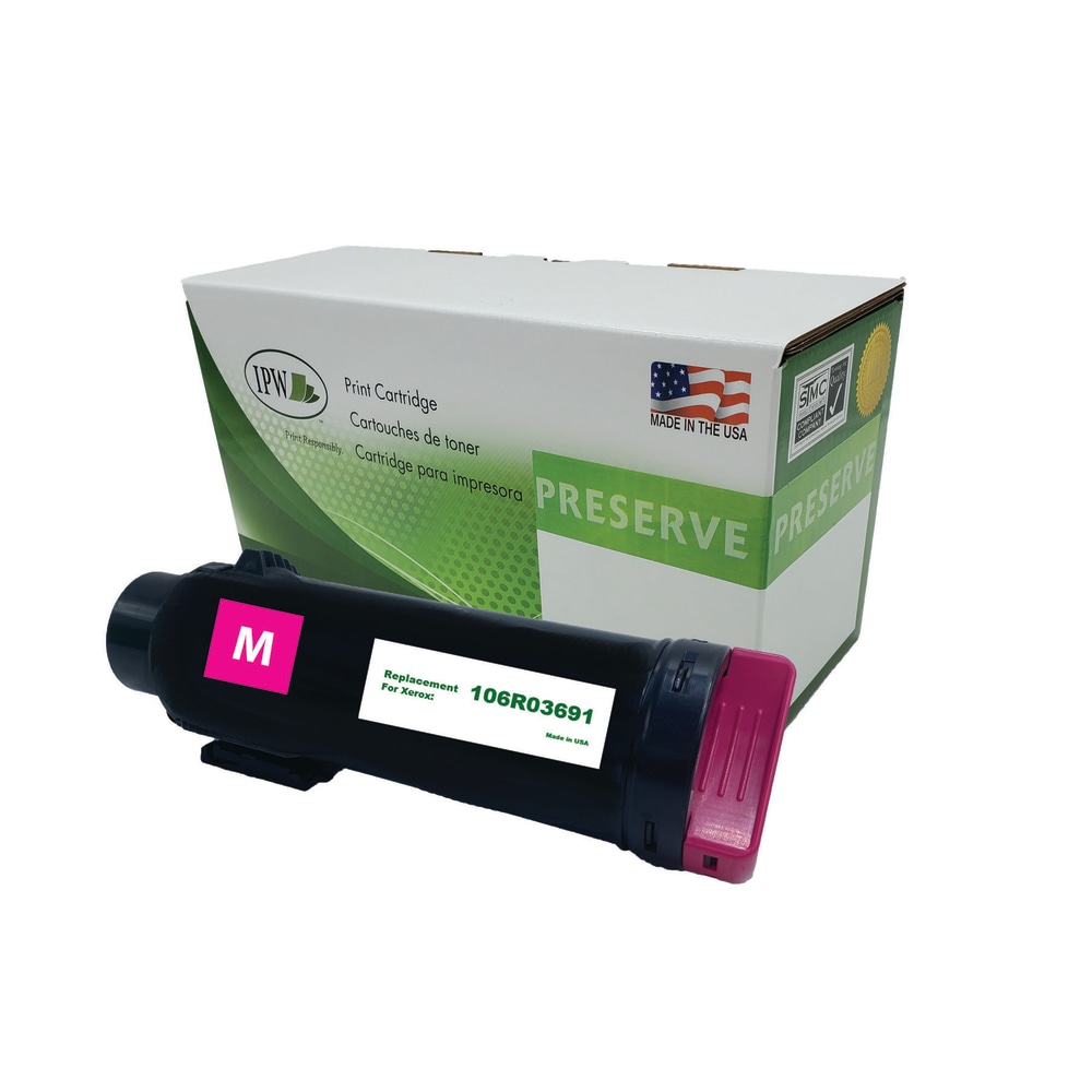 IPW Preserve Remanufactured Magenta Extra-High Yield Toner Cartridge Replacement For Xerox 106R03691, 106R03691-R-O MPN:106R03691-R-O