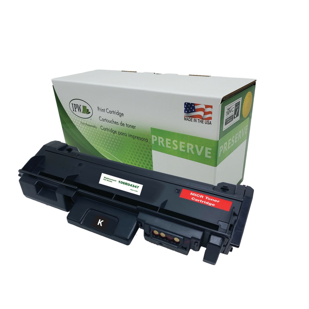IPW Preserve Remanufactured Black High Yield Toner Cartridge Replacement For Xerox 106R04347, 106R04347-R-M-O MPN:106R04347-R-M-O