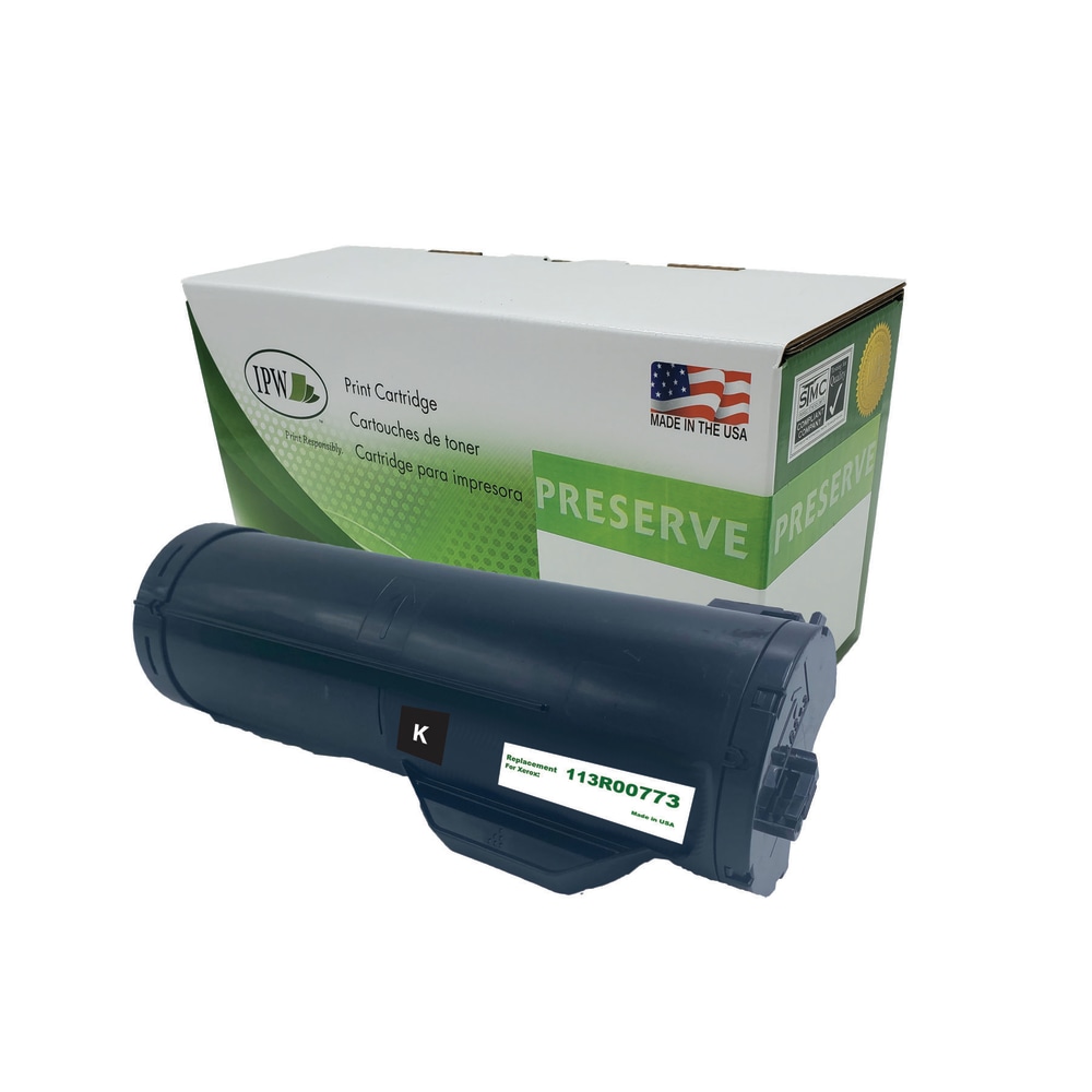 IPW Preserve Remanufactured Black Toner Cartridge Replacement For Xerox 113R00773, 113R00773-R-O MPN:113R00773-R-O