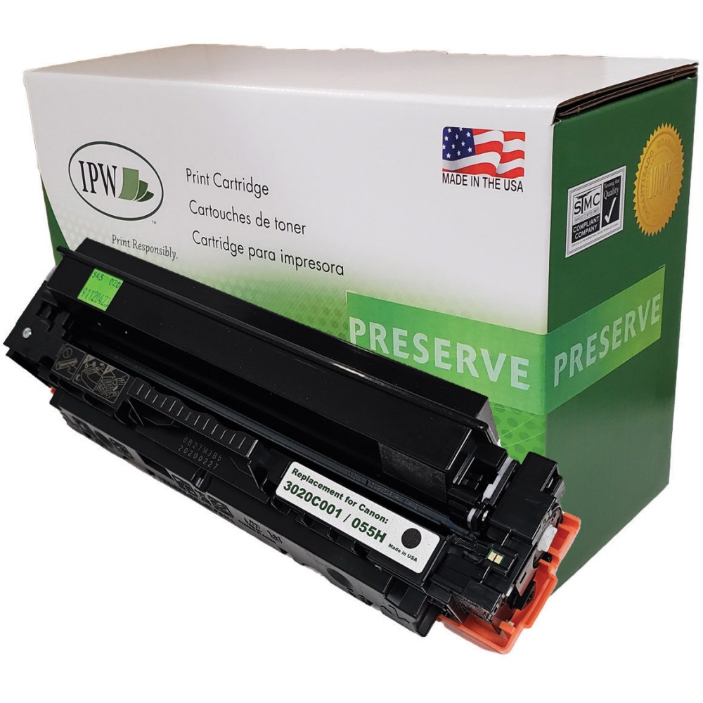 IPW Preserve Remanufactured Black High Yield Replacement Toner Cartridge For Canon 3020C001, CAN55HK-ODP MPN:CAN55HK-ODP
