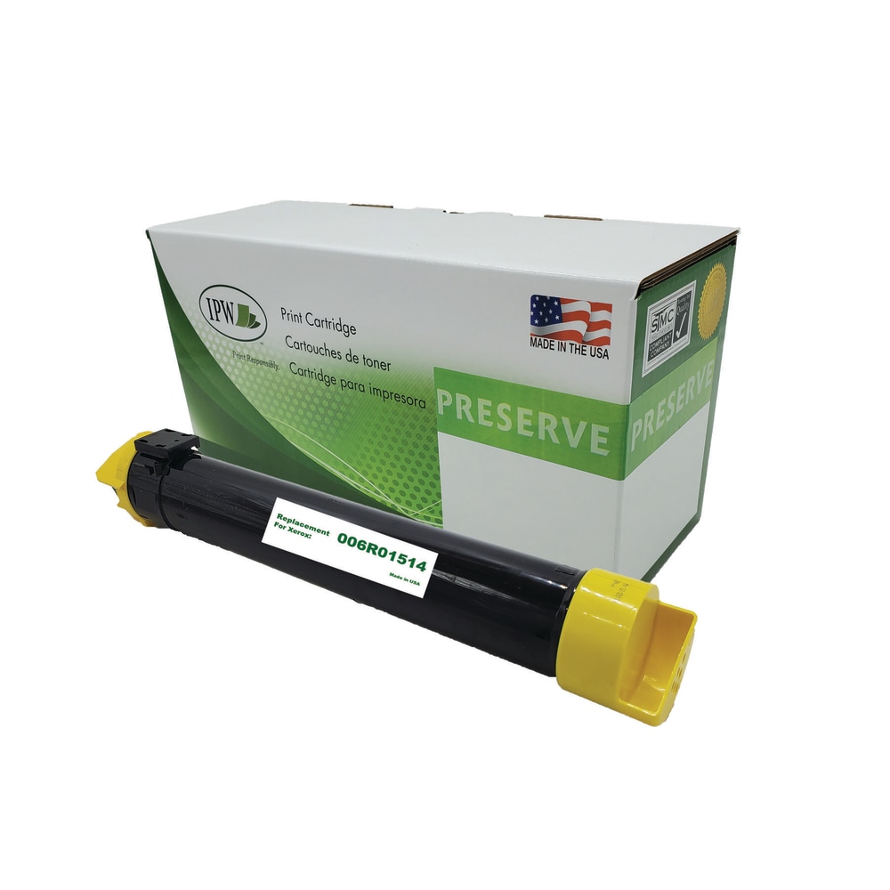 IPW Preserve Remanufactured Yellow Extra-High Yield Toner Cartridge Replacement For Xerox 006R01514, 006R01514-R-O MPN:006R01514-R-O