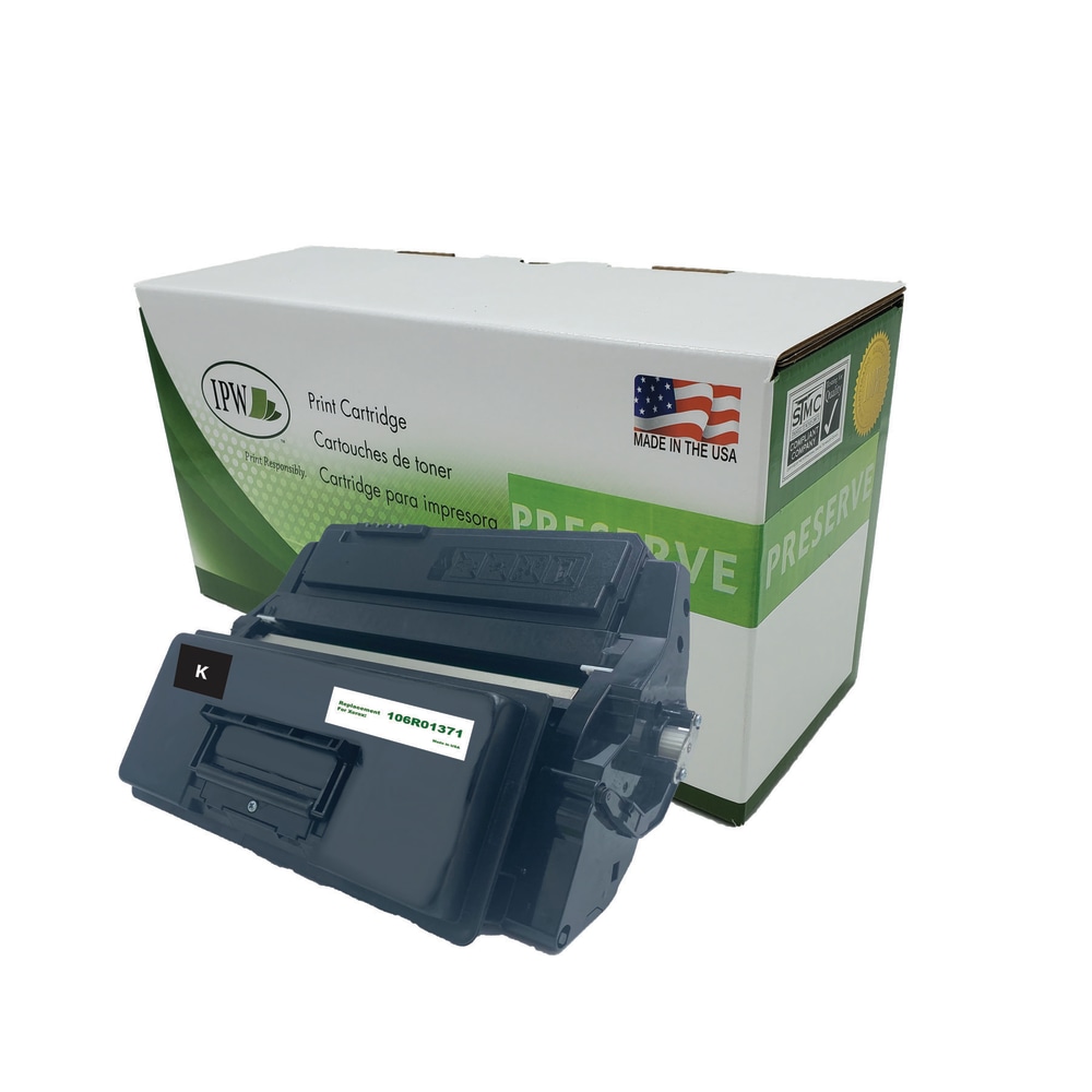 IPW Preserve Remanufactured Black High Yield Toner Cartridge Replacement For Xerox 106R01371, 106R01371-R-O MPN:106R01371-R-O