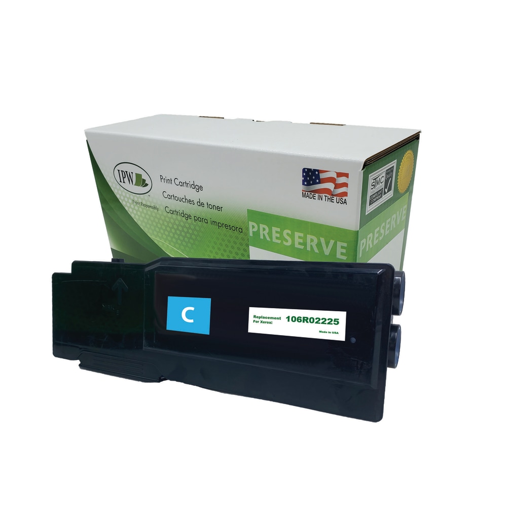 IPW Preserve Remanufactured Cyan High Yield Toner Cartridge Replacement For Xerox 106R02225, 106R02225-R-O MPN:106R02225-R-O