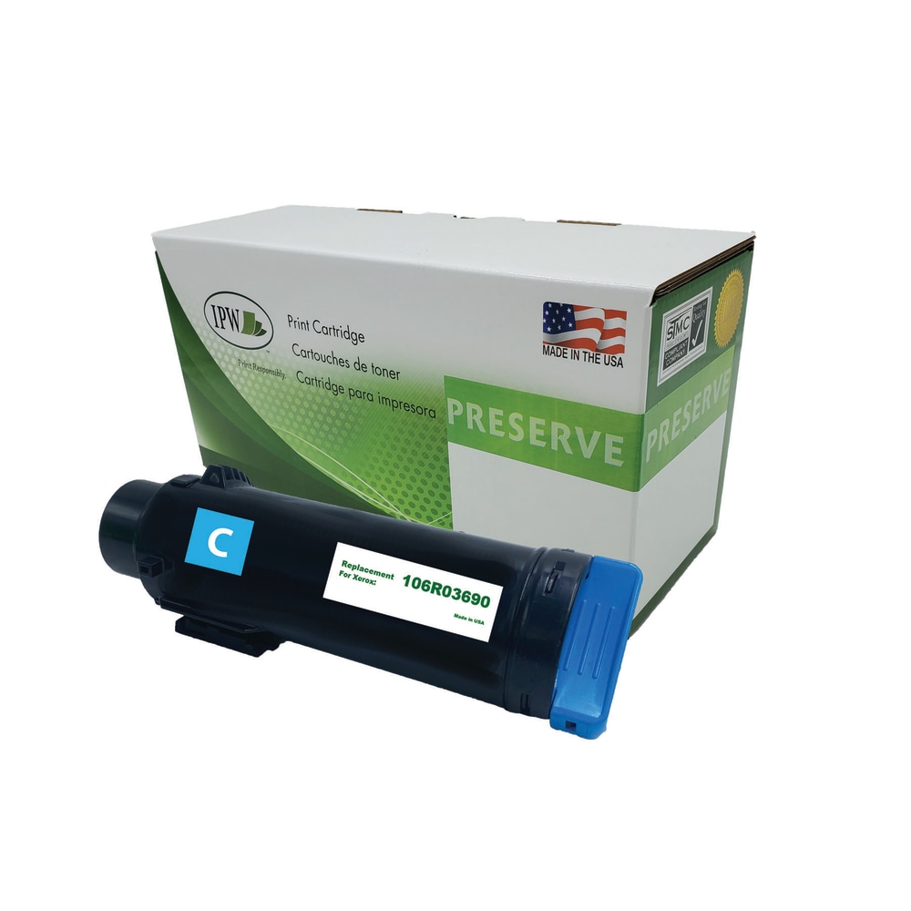 IPW Preserve Remanufactured Cyan Extra-High Yield Toner Cartridge Replacement For Xerox 106R03690, 106R03690-R-O MPN:106R03690-R-O