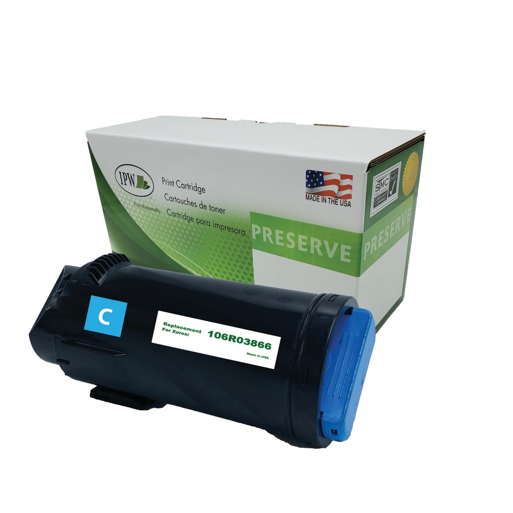 IPW Preserve Remanufactured Cyan Extra-High Yield Toner Cartridge Replacement For Xerox 106R03866, 106R03866-R-O MPN:106R03866-R-O