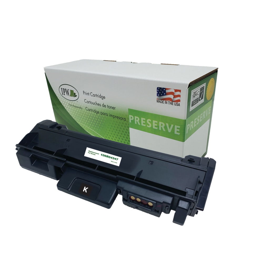 IPW Preserve Remanufactured Black High Yield Toner Cartridge Replacement For Xerox 106R04347, 106R04347-R-O MPN:106R04347-R-O