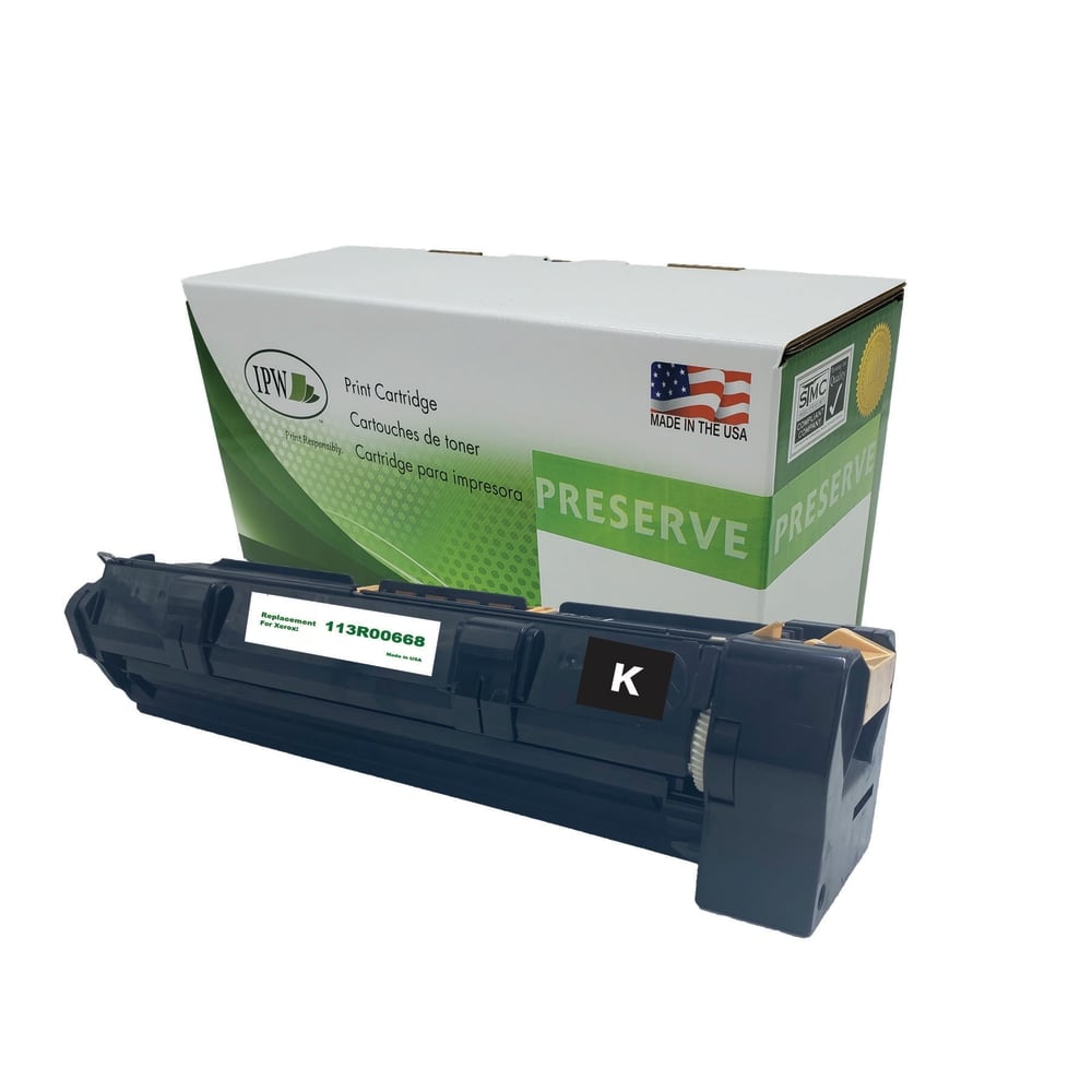 IPW Preserve Remanufactured Black Extra-High Yield Toner Cartridge Replacement For Xerox 113R00668, 113R00668-R-O MPN:113R00668-R-O