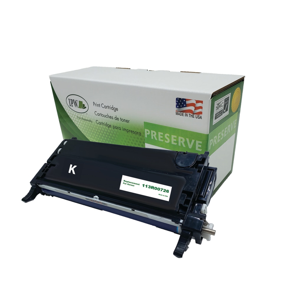 IPW Preserve Remanufactured Black High Yield Toner Cartridge Replacement For Xerox 113R00726, 113R00726-R-O MPN:113R00726-R-O