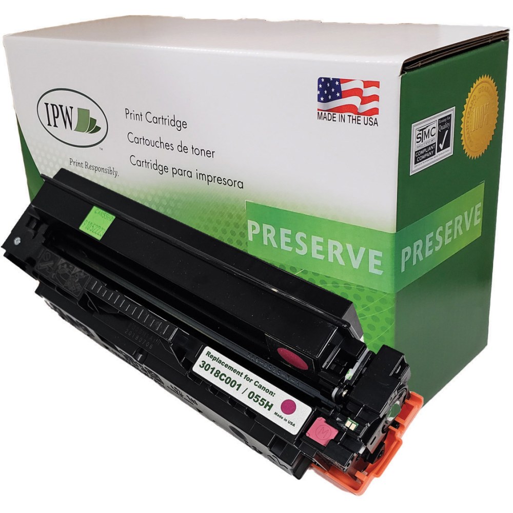 IPW Preserve CAN55HM-ODP Remanufactured Magenta High Yield Toner Cartridge Replacement For Canon 3018C001 MPN:CAN55HM-ODP