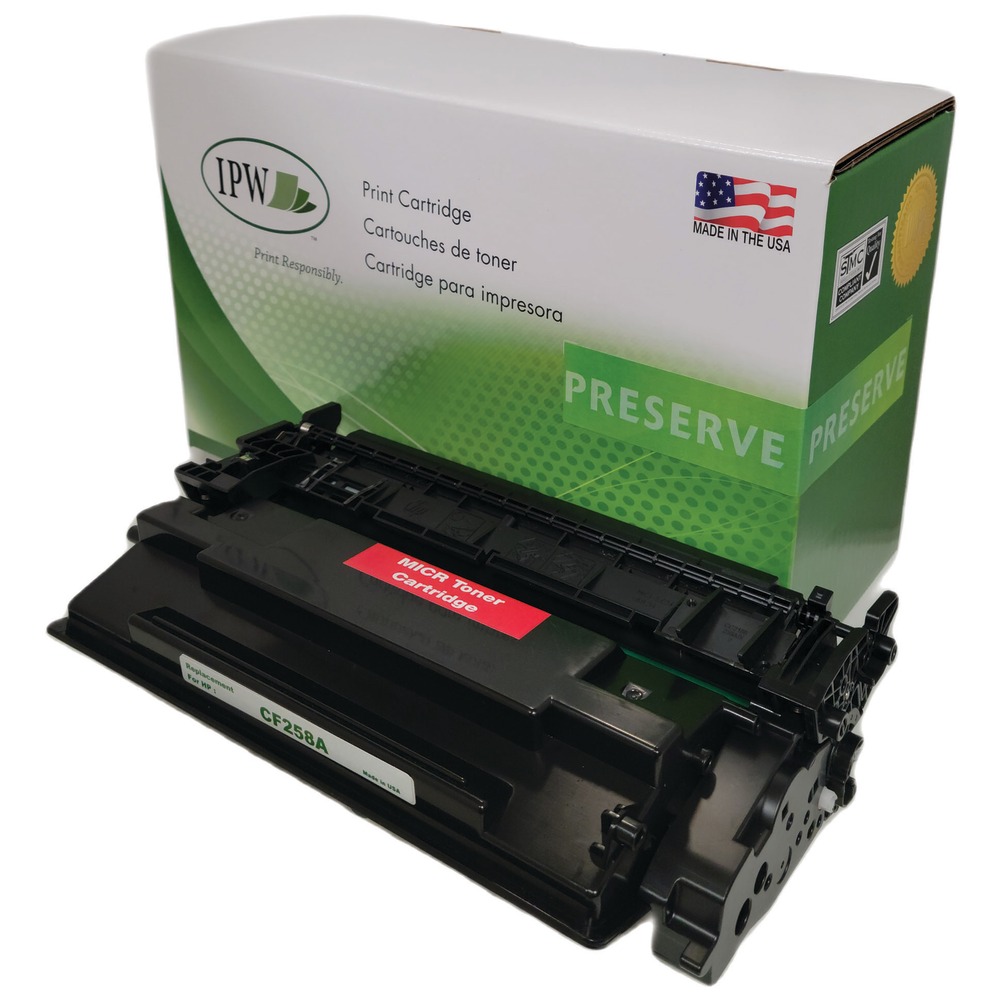 IPW Preserve Remanufactured Black MICR Toner Cartridge Replacement For HP/Troy CF258A, CF258AM-ODP MPN:CF258AM-ODP