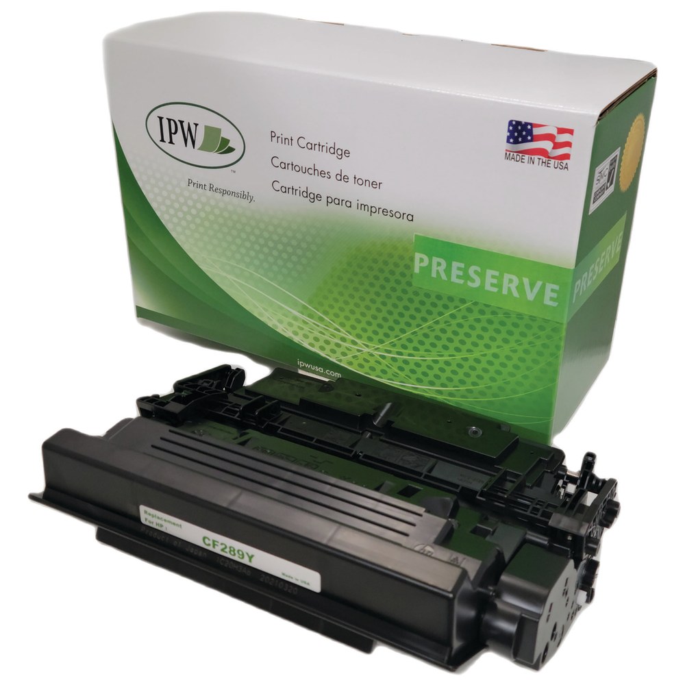 IPW Preserve Remanufactured Black Extra-High Yield Toner Cartridge Replacement For HP CF289Y, CF289YR-ODP MPN:CF289YR-ODP