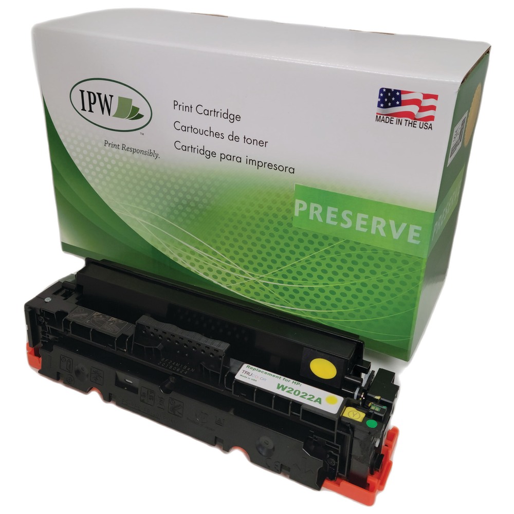 IPW Preserve Remanufactured Yellow Toner Cartridge Replacement For HP W2022A, W2022AR-ODP MPN:W2022AR-ODP