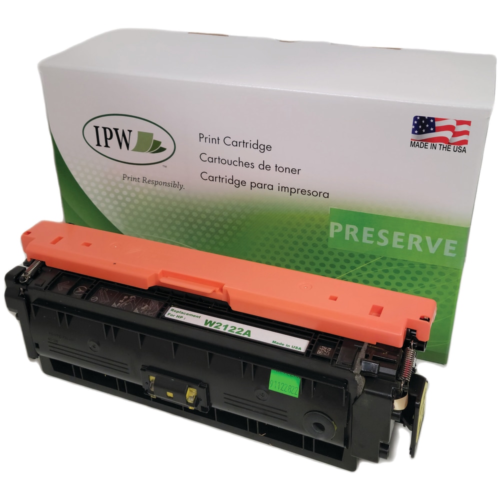 IPW Preserve Remanufactured Yellow Toner Cartridge Replacement For HP W2122A, W2122AN-ODP MPN:W2122AN-ODP