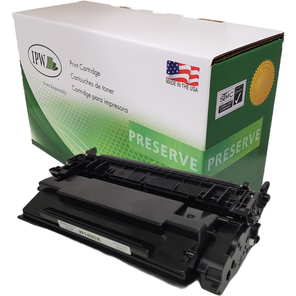 IPW Preserve Remanufactured Black Extended High-Yield Toner Cartridge Replacement For HP W1480X, W1480XJ-ODP MPN:W1480XJ-ODP