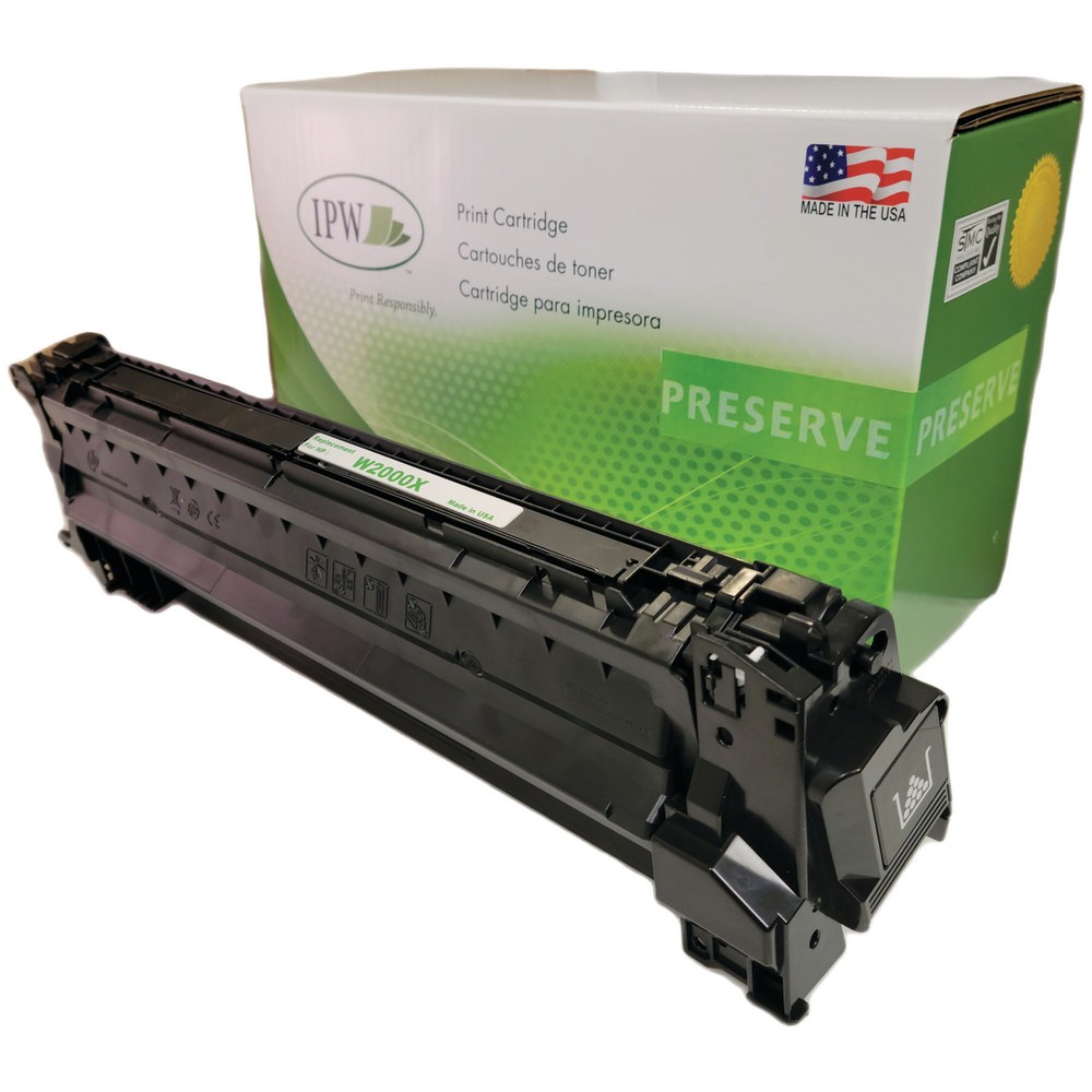 IPW Preserve Remanufactured Black High Yield Toner Cartridge Replacement For HP W2000X, W2000XR-ODP MPN:W2000XR-ODP