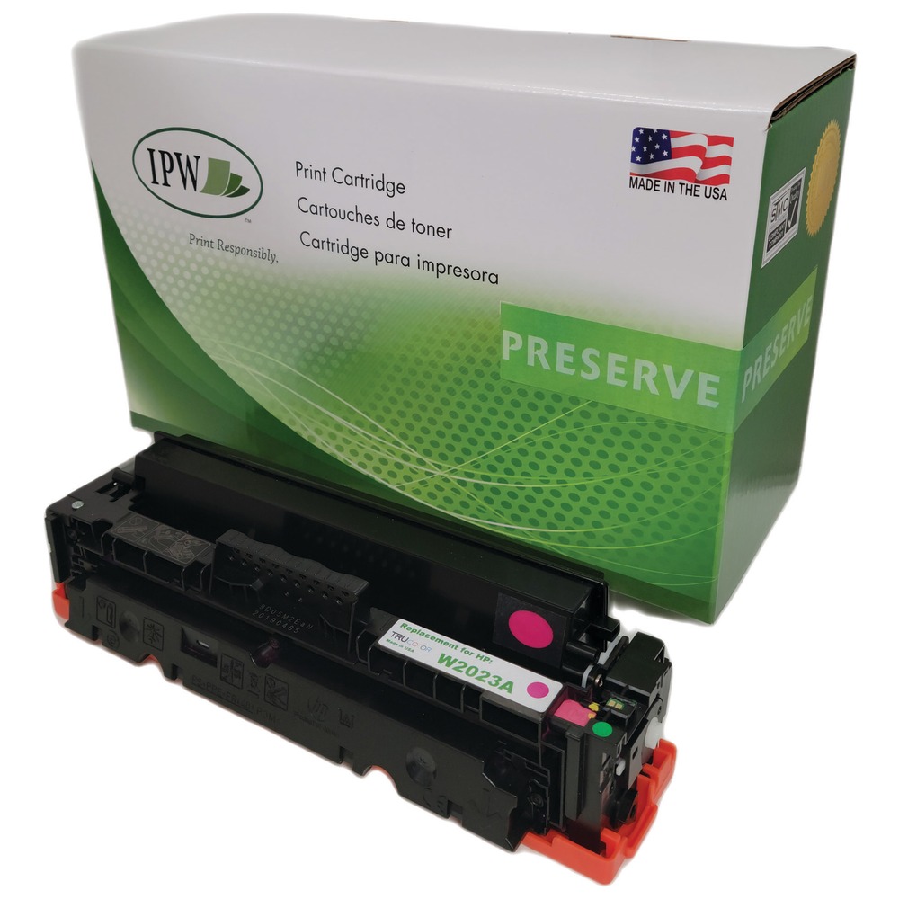 IPW Preserve Remanufactured Magenta Toner Cartridge Replacement For HP W2023A, W2023AR-ODP MPN:W2023AR-ODP