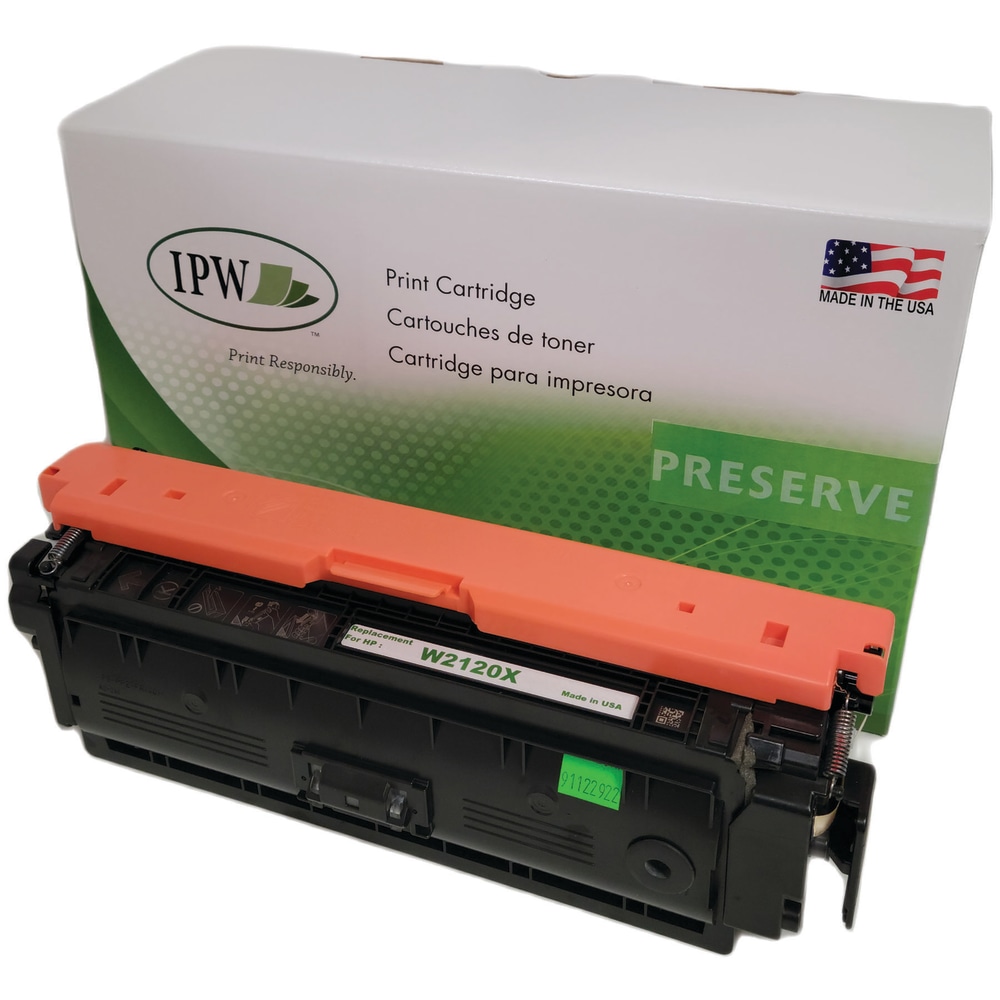 IPW Preserve Remanufactured Black High Yield Toner Cartridge Replacement For HP W2120X, W2120XN-ODP MPN:W2120XN-ODP