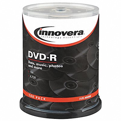 DVD-R Disc 4.70GB 16x Speed Silver PK100 MPN:IVR46890