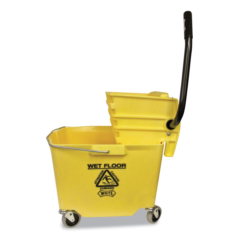 Impact Side-Press Squeeze Wringer/Plastic Bucket Combo, 12 to 32 oz, Yellow MPN:6Y/2635-3Y