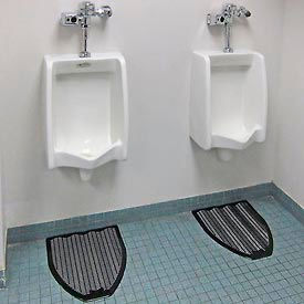 Impact® Urinal Mat - Fresh Scent Black W/ Touch Fastener Z-Mat 6-Pack - 1525-5 1525-5 - Pkg Qty 6