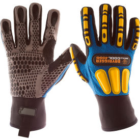 Impacto Dryrigger Coolrigger Full Finger Mechanics Gloves S/7 Yellow/Black/Blue WGCOOLRIGGS