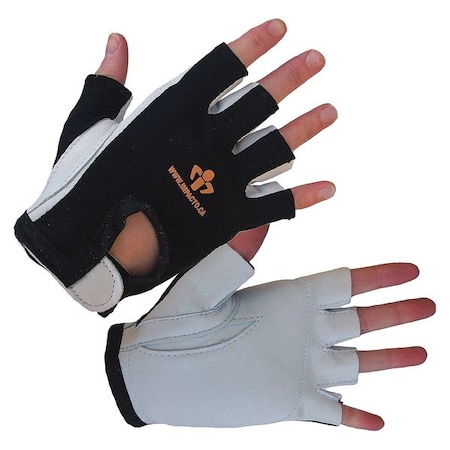 Anti-Vibration Gloves, M, Black/White, PR MPN:40130110030