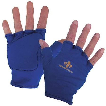 Impact Gloves, S, Blue, Fingerless, Left MPN:50100120021