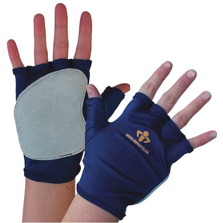 Impact Gloves, M, Bl/Gr, SuedeLeather, Right MPN:50110110032