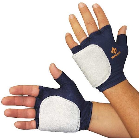 Impact Gloves, M, Bl/Gr, Nylon/Vep, Right MPN:50310110032
