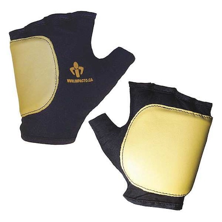 Impact Gloves, L, Bl/Yllw, Polycotton, Right MPN:50320110042