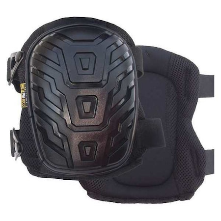 Knee Pad, Non-marring, Gel Pad, Plastic Cap, Clip Closure, 2 Straps, Black, Universal MPN:868-00