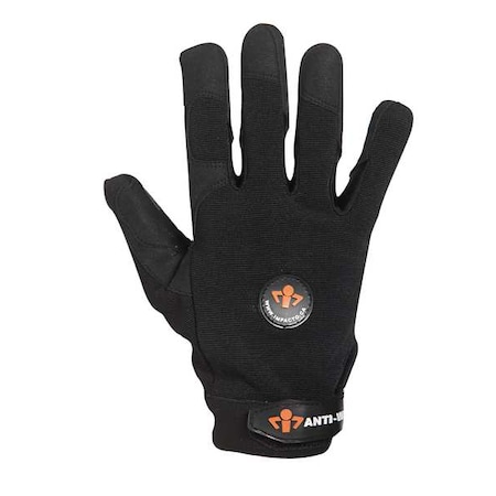Anti-Vibration Gloves, S, Black, PR MPN:9L417