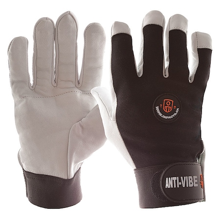 Anti-Vibration Gloves, M, Black/White, PR MPN:BG413M