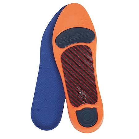 Insole, Graphite Composite, Sorbothane, Orange/Blue, Men 5 to 6, Women 7-1/2 to 8-1/2 MPN:ERINGRAB