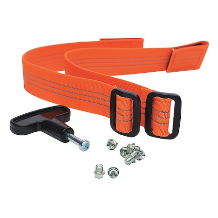 Replacement Studs and Straps Kit, Mid-Sole Coverage, Pull-On, Steel, Stud, Fits Shoe Size Universal MPN:REPLCLEATKITS