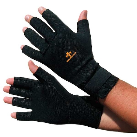 Anti-Vibration Gloves, L, Black, PR MPN:TS199L