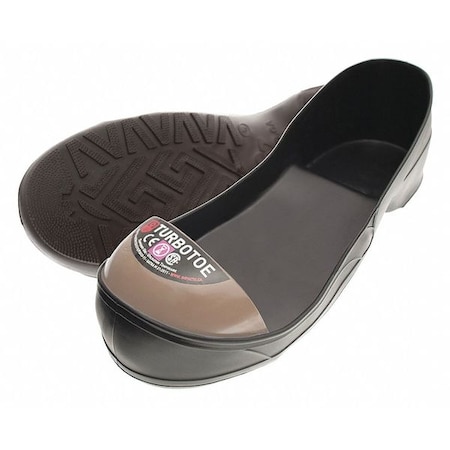 Turbotoe Steel Toe Cap, Overshoes, PVC, Black/Gray, Men's Size 4-5, Women's Size 6-7, XS, 1 Pair MPN:TTUXS