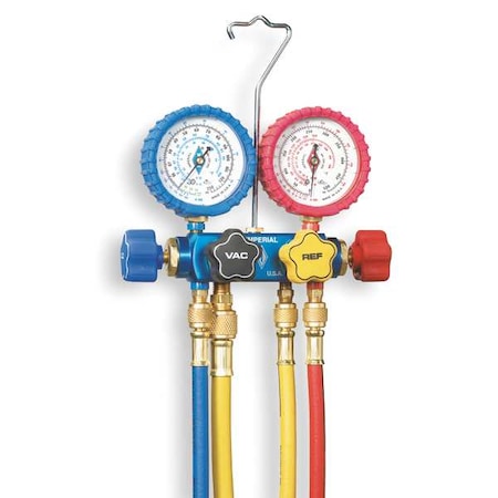 Mechanical Manifold Gauge Set, 4-Valve MPN:631-CKP