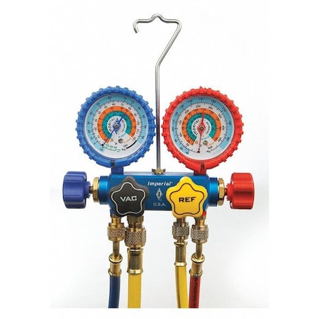Mechanical Manifold Gauge Set, 4-Valve MPN:651-C