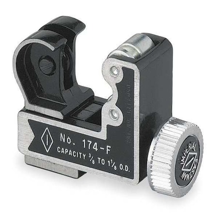 Tubing Cutter, Copper, Aluminum, Brass, MPN:174-F