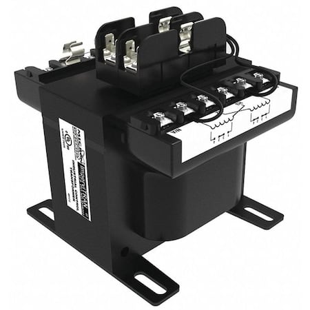 Control Transformer, 1 kVA, 23/110V, 24/115V, 25/120V, 200/220/440V, 208/230/460V, 240/480V MPN:B1K0-2010-8F