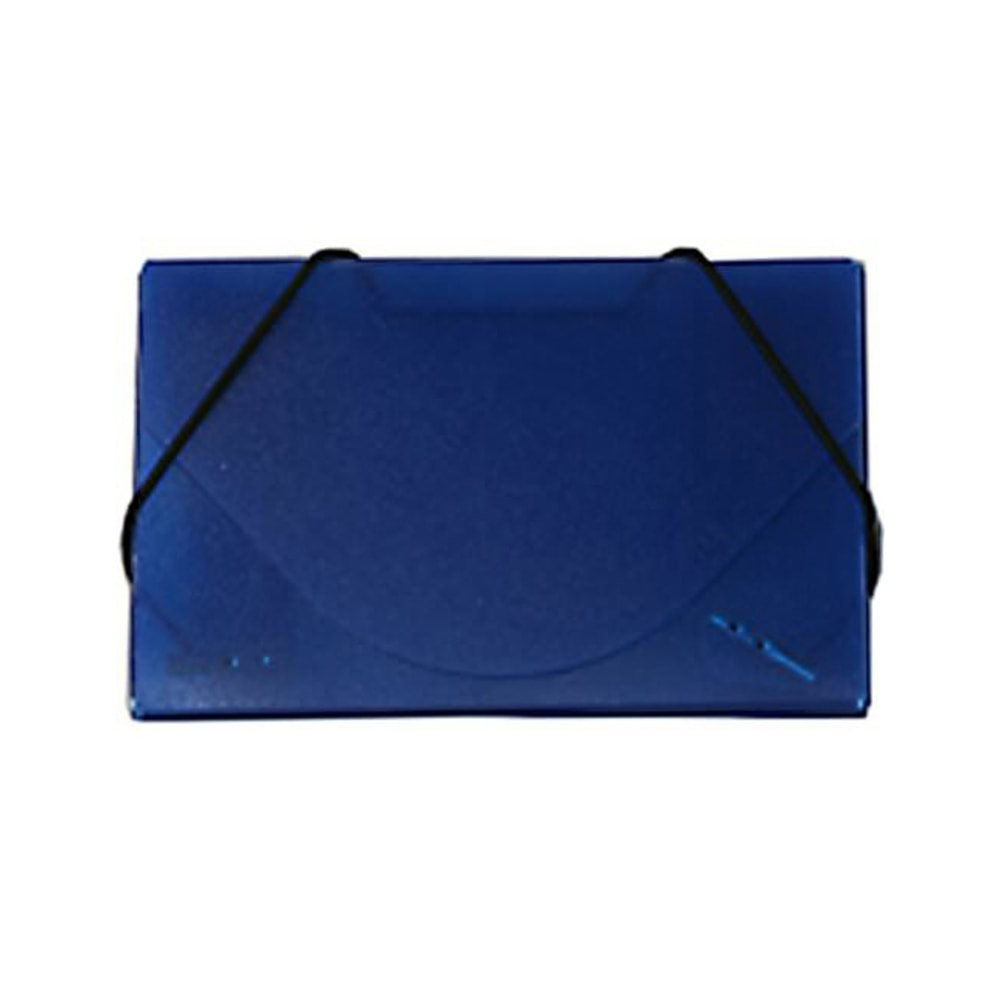 JAM Paper Business Card Case With Elastic Closure, Ice Blue MPN:363641