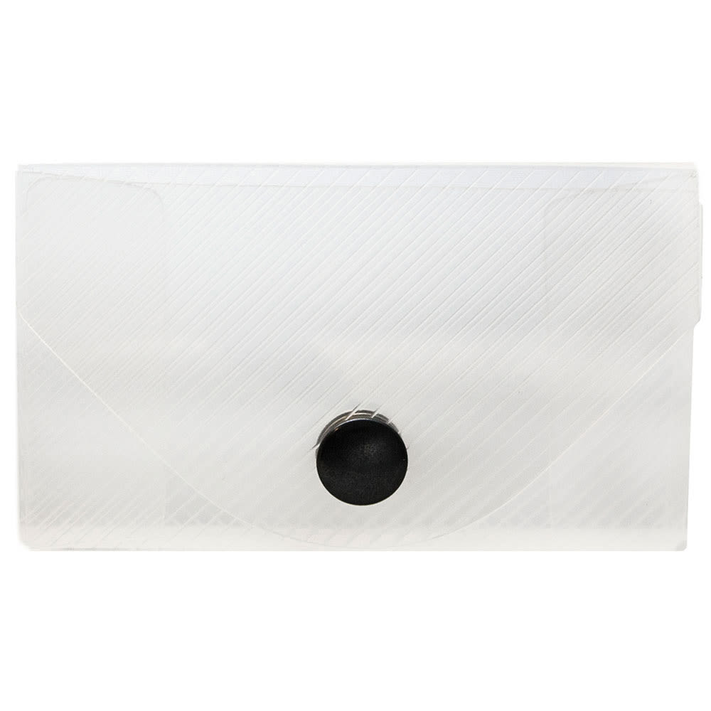 JAM Paper Plastic Business Card Case With Snap Closure, Clear MPN:368668