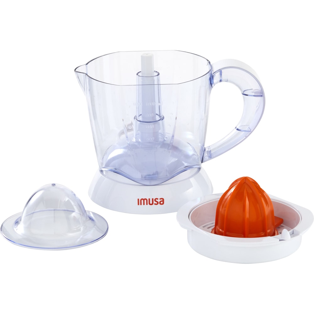 IMUSA 34 Oz Electric Citrus Juicer, 14-3/16in x 9-1/4in x 7-7/16in, White MPN:GAU80340