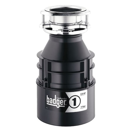 Garbage Disposal, Badger, 11 3/8 in H MPN:BADGER 1 WITH CORD