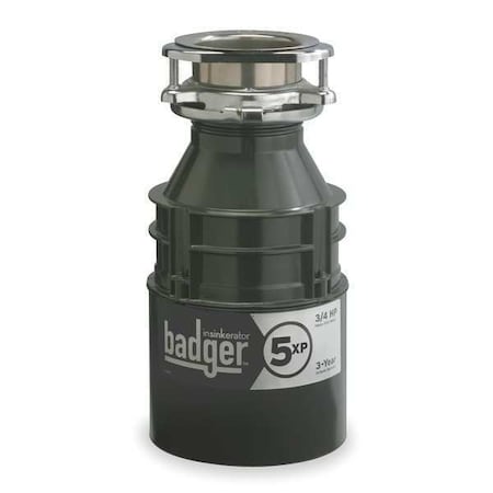 Garbage Disposal, Badger, 12 5/8 in H MPN:Badger 5 XP