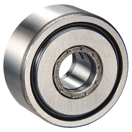 Double Sealed Track Roller, Crowned Yoke, Alloy Steel, 40 mm Dia, 20 mm Wd, 17 mm Bore Dia MPN:NATR17-PP-A