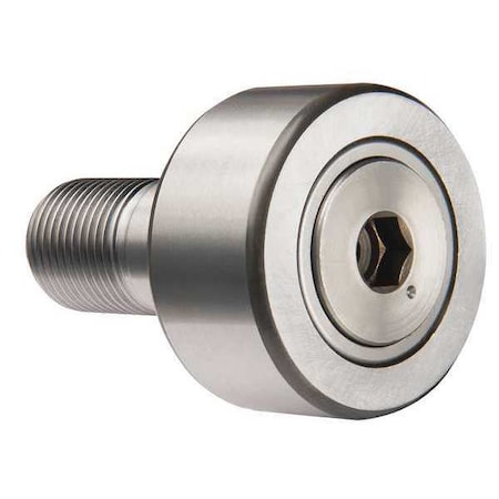 Double Sealed Track Roller, Crowned Stud, Alloy Steel, 35 mm Dia, 18 mm Wd MPN:NUKR35-A