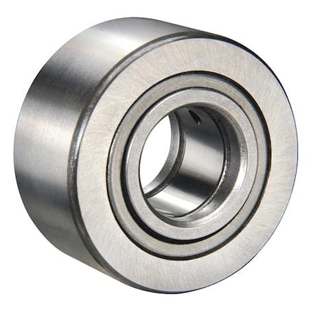 Double Sealed Track Roller, Crowned Yoke, Alloy Steel, 40 mm Dia, 20 mm Wd, 17 mm Bore Dia MPN:NUTR17-A